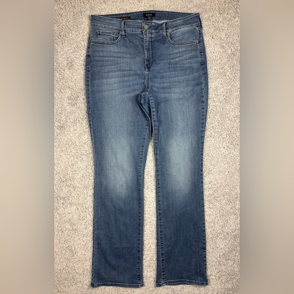 NYDJ Jeans Womens 14 Marilyn Straight Lift Tuck Technology Shaping Denim Casual - Picture 1 of 4